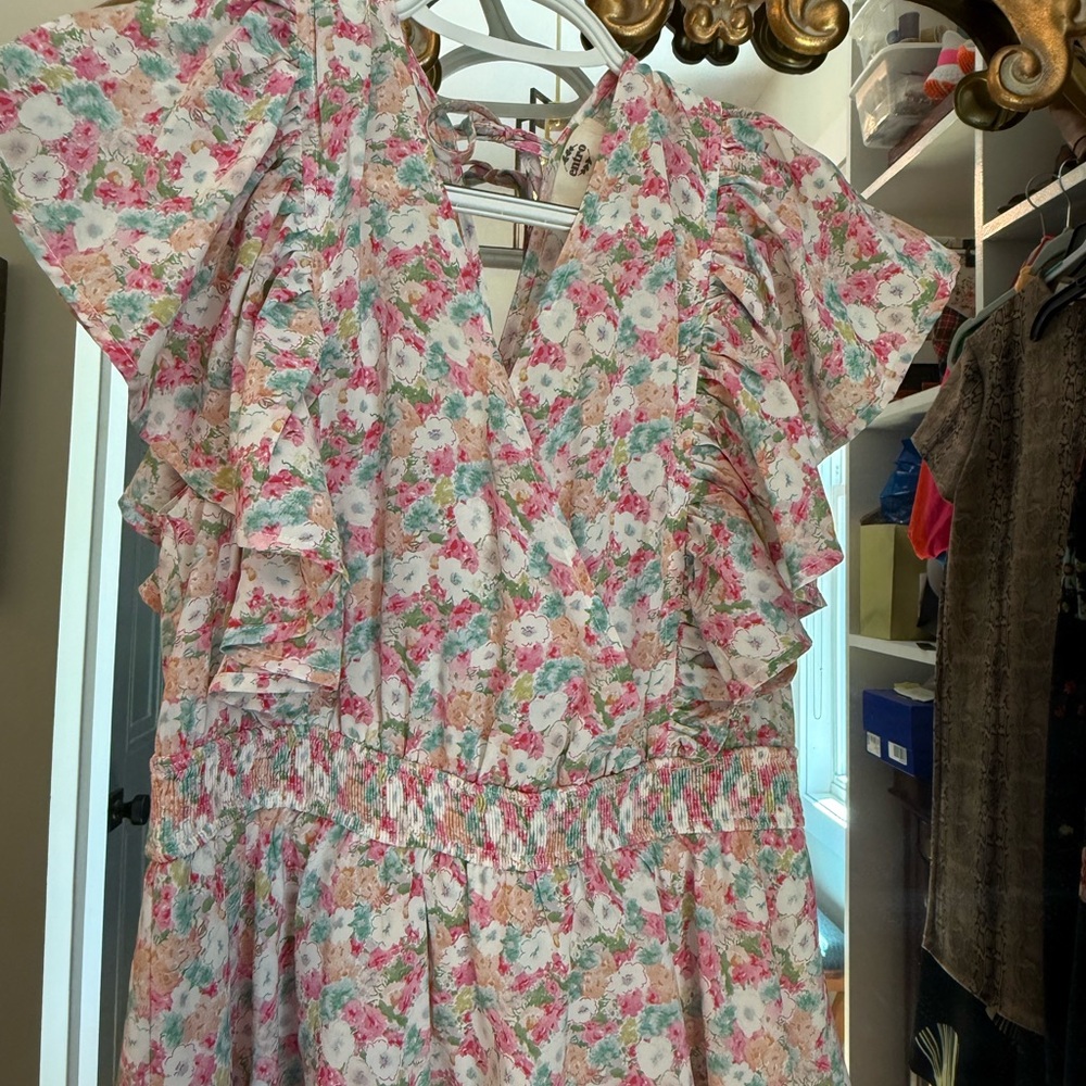 Floral Ruffle Maxi Dress - Picture 2 of 3